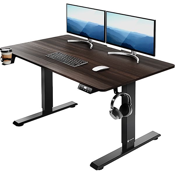 Höhenverstellbarer Schreibtisch Braun 110x60x73-118cm günstig online kaufen