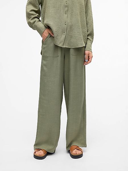 Vero Moda Schlupfhose "VMMELANEY HW LOOSE PANT WVN GA NOOS" Kunstfaser, loo günstig online kaufen
