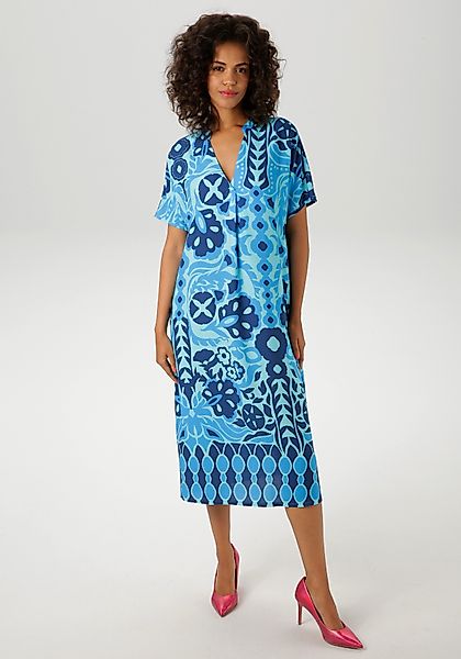 Aniston CASUAL Sommerkleid mit extravagantem, grafischen günstig online kaufen