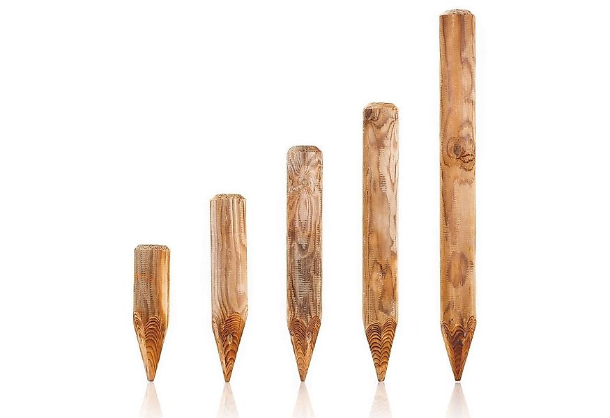 BooGardi Palisade Palisaden Holz spitz, LxH: 30x6 cm, Ø6/8/10cm Baumpfähle günstig online kaufen