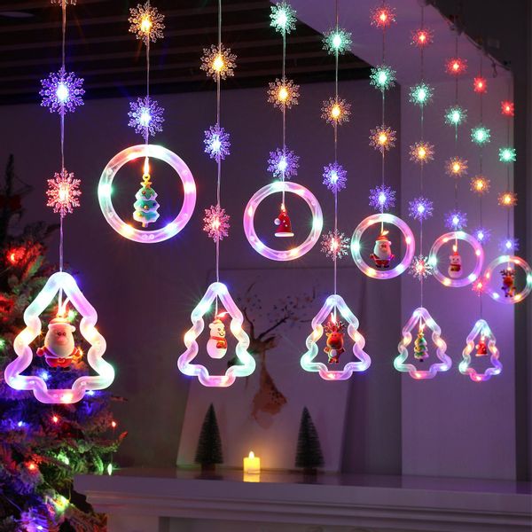 Rosnek LED-Lichtervorhang 3M 100LEDs, 8 Modi, günstig online kaufen