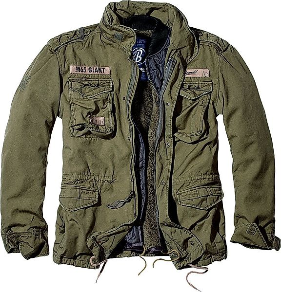 Brandit Parka Warme Winter Jacke Parka Feldjacke M65 teddyfell GIANT Baumwo günstig online kaufen