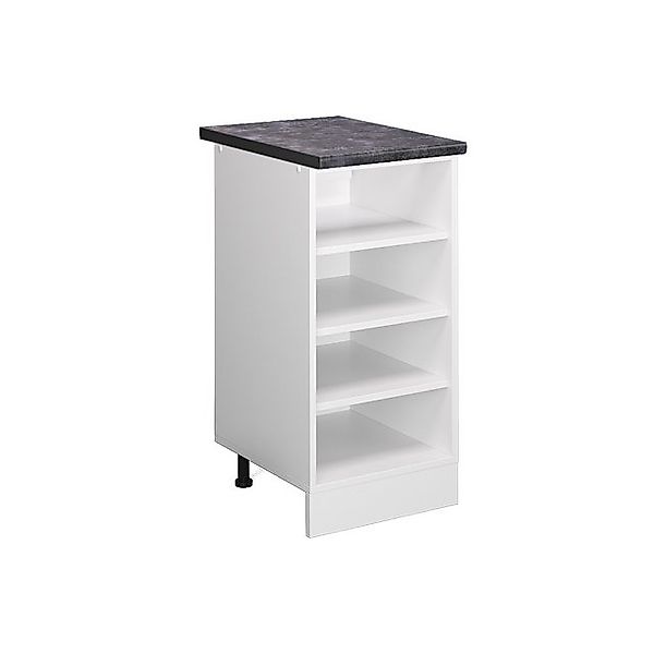 Vicco Küchenregal R-Line Offener Küchenschrank Weiß/Weiß 40 cm AP Anthrazit günstig online kaufen