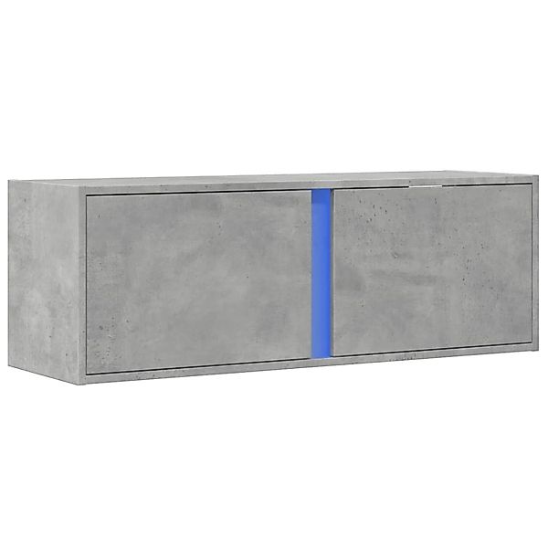 vidaXL TV-Wandschrank mit LED-Beleuchtung Betongrau 100x31x35 cm 852267 günstig online kaufen