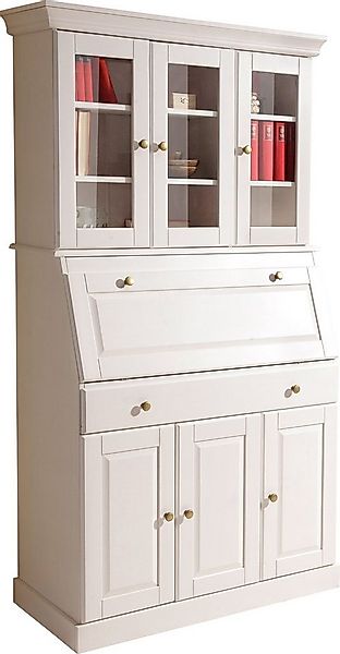 OTTO home Sekretär Rosi im Landhausstil, Schreibtisch aus Massivholz, mit V günstig online kaufen