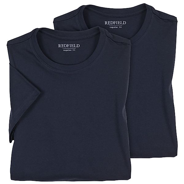redfield Rundhalsshirt Redfield Doppelpack T-Shirts Übergröße günstig online kaufen