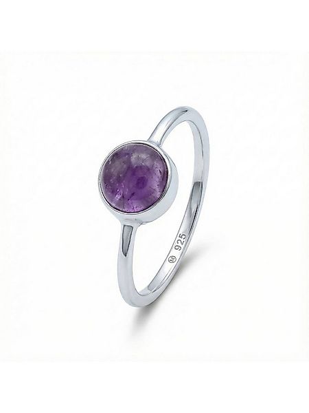 mantraroma Silberring SAMA rund aus 925 Silber mit Amethyst (Ring mit Schmu günstig online kaufen