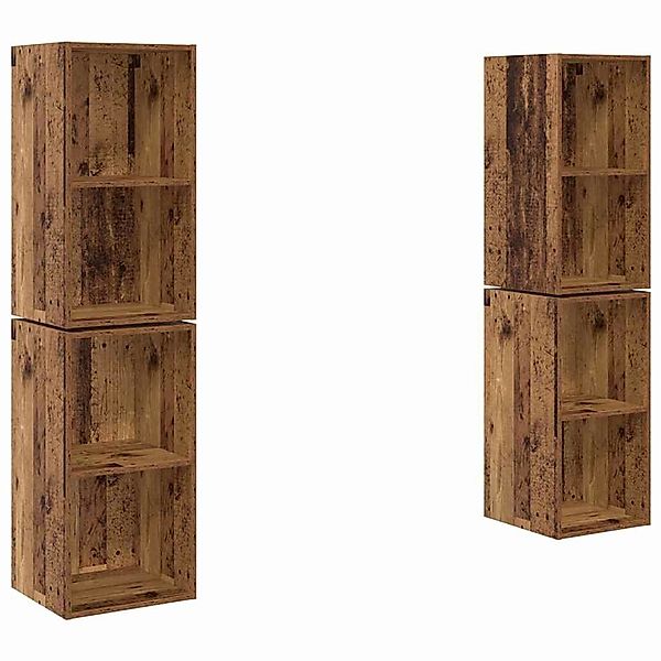 vidaXL Wand-TV-Schrank 4 Stk Altholz 37 x 37 x 72 cm Holzwerkstoff 3393561 günstig online kaufen