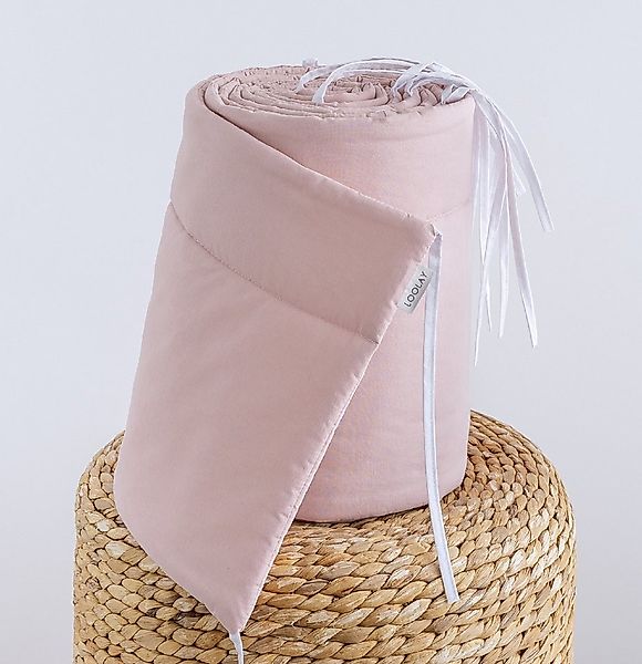 Loolay Bettnestchen ROSA Altrosa BIO-Baumwolle Atmungsaktives Babybett BETT günstig online kaufen