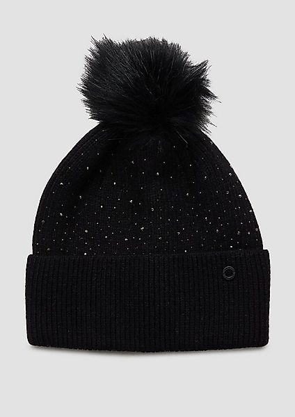 s.Oliver Strickmütze Mütze Strickmütze mit Schmucksteinen günstig online kaufen