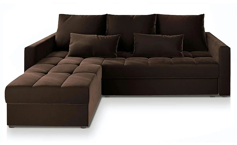 MASSENO Ecksofa mit Schlaffunktion Kos ¦ braun ¦ Maße (cm): B: 220 H: 85 Po günstig online kaufen