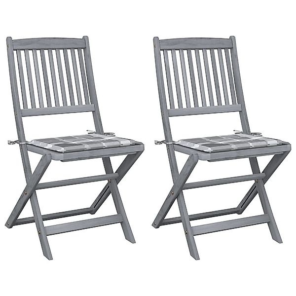 vidaXL Gartenstuhl Klappbare Gartenstühle 2 Stk. günstig online kaufen