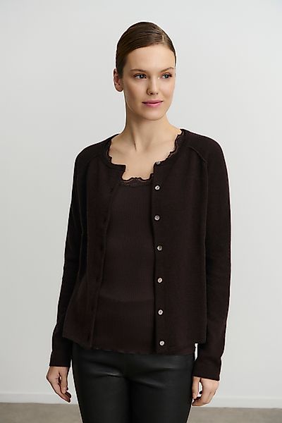rosemunde Strickjacke "Laica cardigan" mit Rundhalsausschnitt, Woll-Kaschmi günstig online kaufen