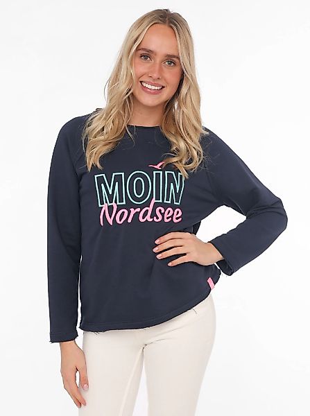 Zwillingsherz Sweatshirt "Moin Nordsee" mit Used-Look Kanten günstig online kaufen