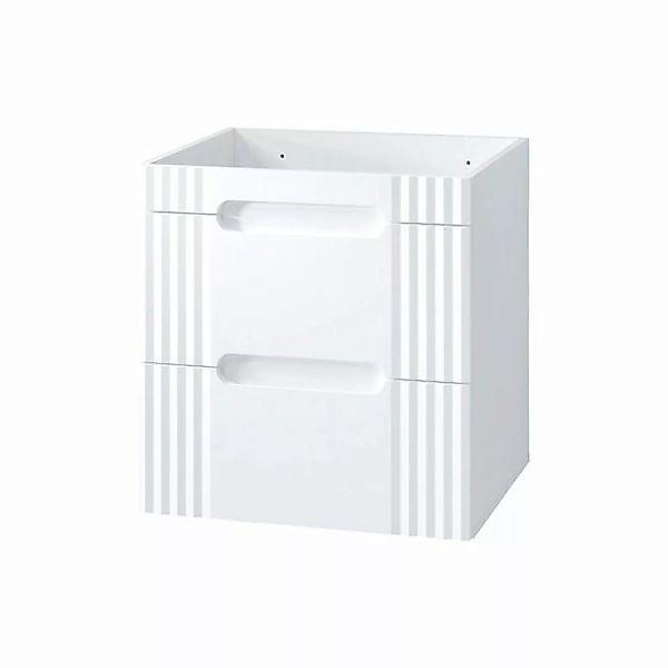 60cm Waschtisch-Unterschrank FAIRFIELD-56 in weiß, 2 Softclose-Auszüge, B/H günstig online kaufen