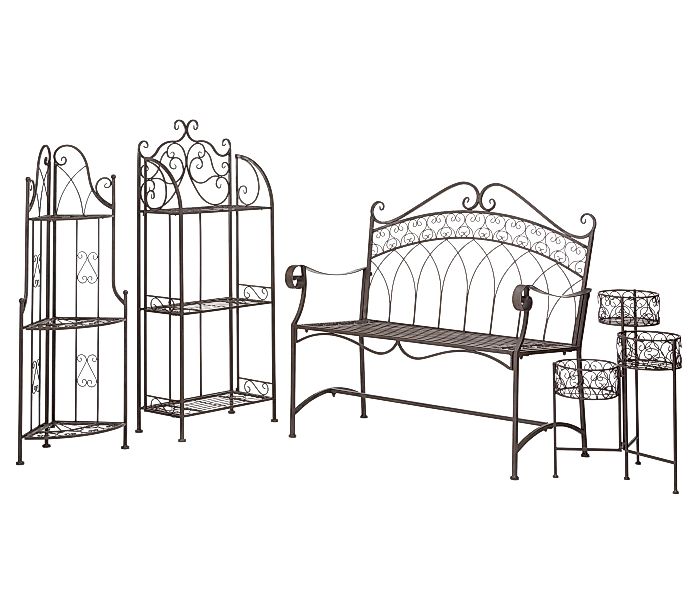 Dehner Gartenbank Antik, 2-Sitzer, 110 x günstig online kaufen