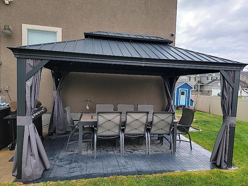 PURPLE LEAF Pavillon Alu Gartenpavillon mit günstig online kaufen