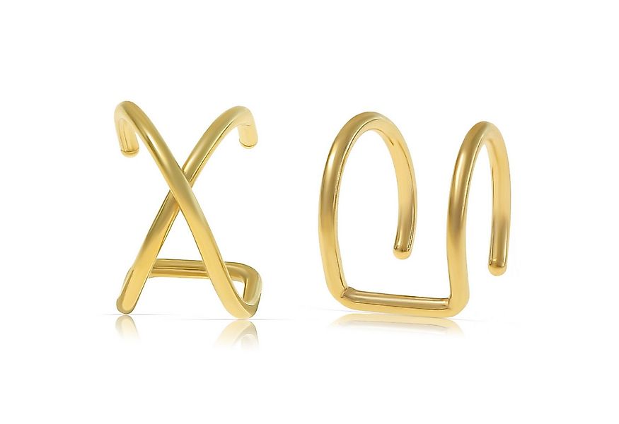 Made by Nami Ohrclip-Set 2er Set Helix Ohrclips goldfarben aus Edelstahl oh günstig online kaufen