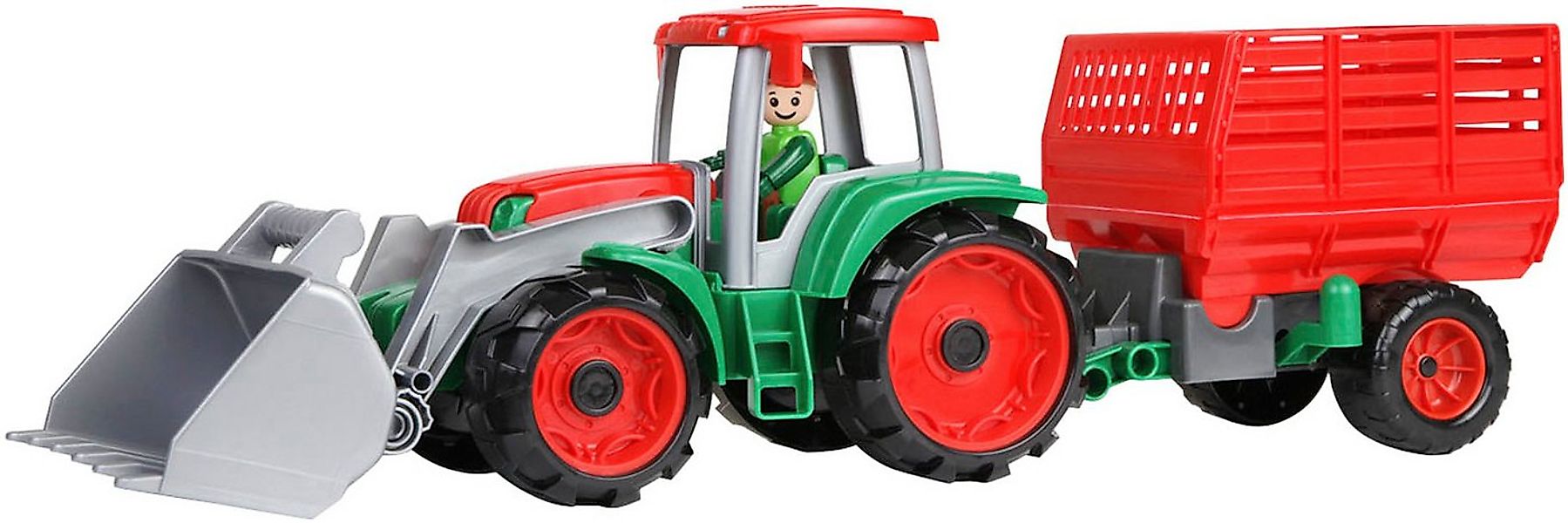 Lena® Spielzeug-Traktor TRUXX Traktor, mit Heuanhänger, inkl. Spielfigur, M günstig online kaufen