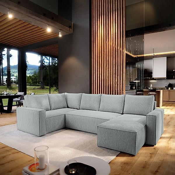 Masseno Ecksofa NORENA mit Schlaffunktion U-Form, günstig online kaufen