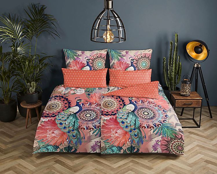 hip Wendebettwäsche "Lynouk" 2 Stk. Mako-Satin, 135x200, Reißverschluss, We günstig online kaufen