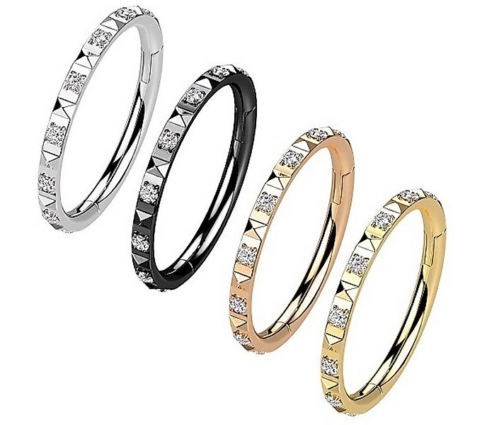 Taffstyle Nasenpiercing Septum Piercing Ring Segmentring Clicker Scharnier günstig online kaufen