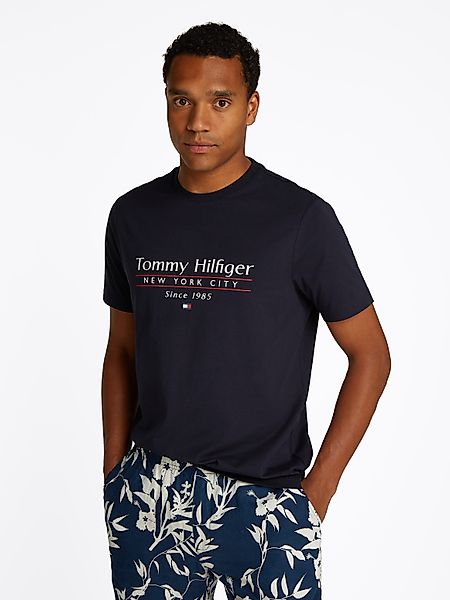 Tommy Hilfiger T-Shirt HILFIGER CENTER STACK günstig online kaufen