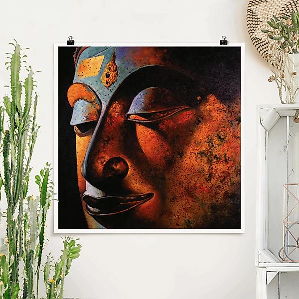 Poster Portrait - Quadrat Bombay Buddha günstig online kaufen