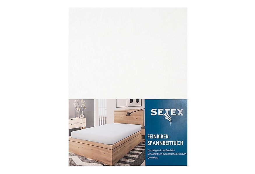 SETEX Spannbettlaken Biber, Biber, Gummizug: rundum, (1 Stück), Feinbiber-A günstig online kaufen