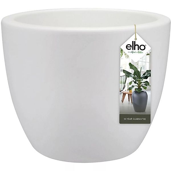 Elho Blumentopf Pure Soft mit Rollen Ø 49 cm Weiß günstig online kaufen