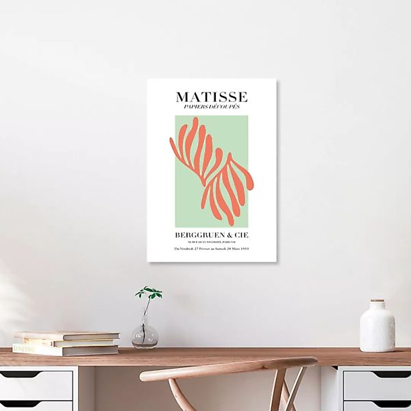 Poster / Leinwandbild - Matisse - Papiers Découpés, Grün Und Orange günstig online kaufen