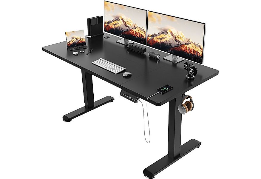 HOMALL Schreibtisch Höhenverstellbarer Elektrisch Schreibtisch, Vierteilige günstig online kaufen