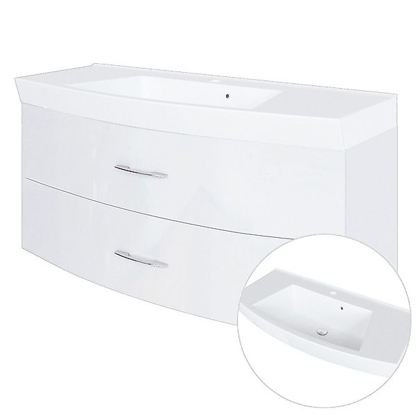 Lomadox Waschtisch FLORIDO-03, Badezimmer mit Unterschrank günstig online kaufen