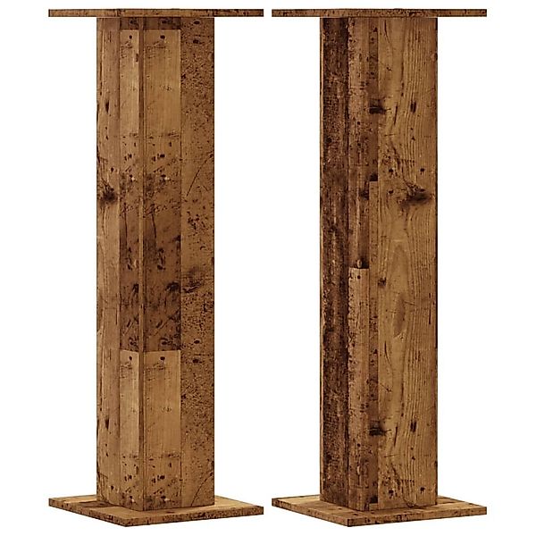 vidaXL Blumenständer Pflanzenständer 2 Stk. Altholz-Optik günstig online kaufen