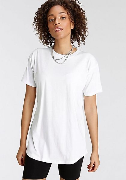 Tamaris Oversize-Shirt in Longform mit abgerundetem Saum günstig online kaufen