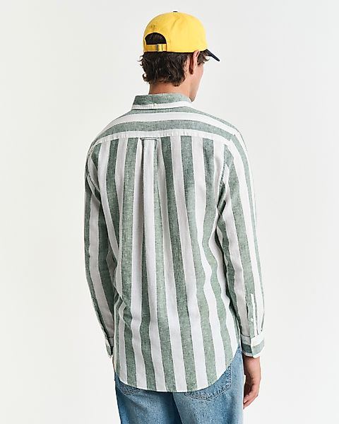 Gant Langarmhemd REG COTTON LINEN STRIPE günstig online kaufen