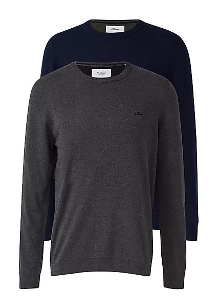 s.Oliver Rundhalspullover Pullover (1-tlg) Rundhals-Ausschnitt, langarm, günstig online kaufen