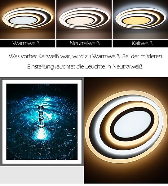 Eurotondisplay LED Deckenleuchte LED Deckenleuchte Deckenlampe günstig online kaufen