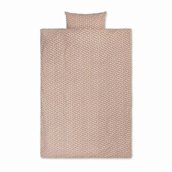Bettwäsche-Set für 1 Person Strawberry Field textil rosa / 140 x 200 cm - B günstig online kaufen