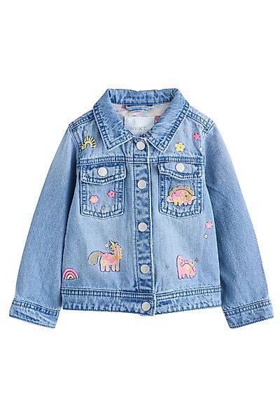 Next Jeansjacke Cowboyjacke mit Einhorn-Print (1-St) günstig online kaufen