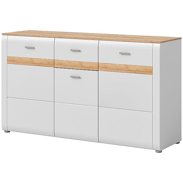Inn.Furn Sideboard in Grau und Eiche 150 cm Darell günstig online kaufen