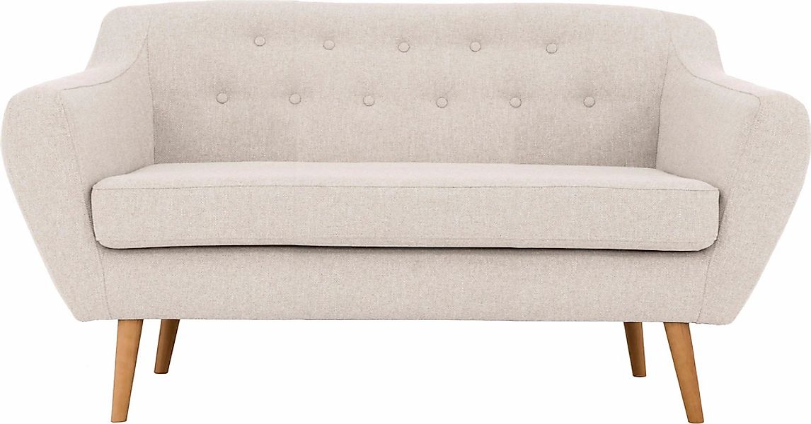 Home affaire 2-Sitzer "Renne" mit Heftung im Rücken im skandinavischem Stil günstig online kaufen