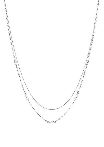 Hey Happiness Collier-Set 2er Layer Ketten Weiße Perlen, Vergoldet 18K, Ket günstig online kaufen
