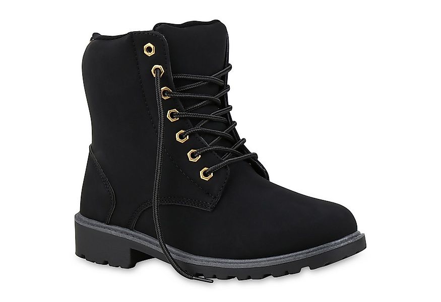 VAN HILL 812554 Winterstiefelette Worker Boots Damen Profil Sohle Outdoor S günstig online kaufen