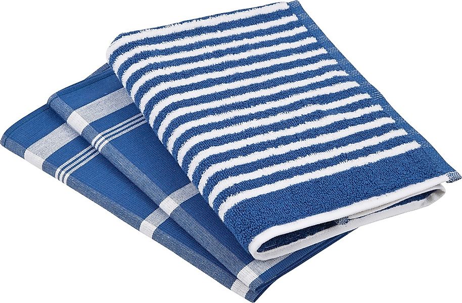 ROSS Geschirrtuch "Exclusiv" 1x Küchen-Frottiertuch (Streifen) und 2 Geschi günstig online kaufen