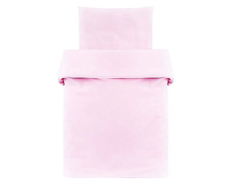 Makian Kinderbettwäsche Uni Rosa, Baumwolle, Kinderbettwäsche 80x80 cm / 35 günstig online kaufen