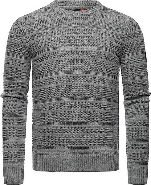 Ragwear Strickpullover Gabrel stylischer Herren Sweatpullover mit Rippbündc günstig online kaufen