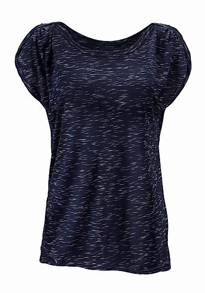 LASCANA Kurzarmshirt "mit Schulterraffung", aus weicher Viskose-Qualität günstig online kaufen