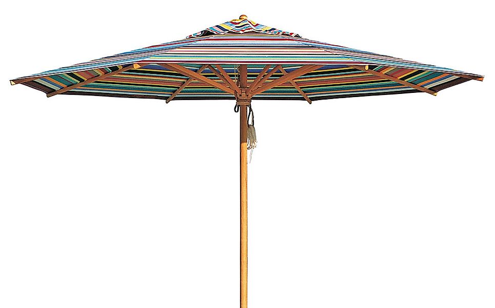 Schirm Klassiker Ø 300 cm Acryltuch Multicolor mit Flaschenzug günstig online kaufen