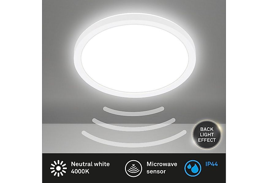 Briloner Leuchten Deckenleuchte LED Deckenlampe Badlampe Bewegungsmelder Ba günstig online kaufen